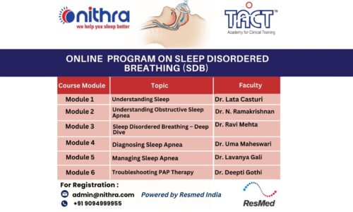 Online Program on Sleep Disordered Breathing (SDB)